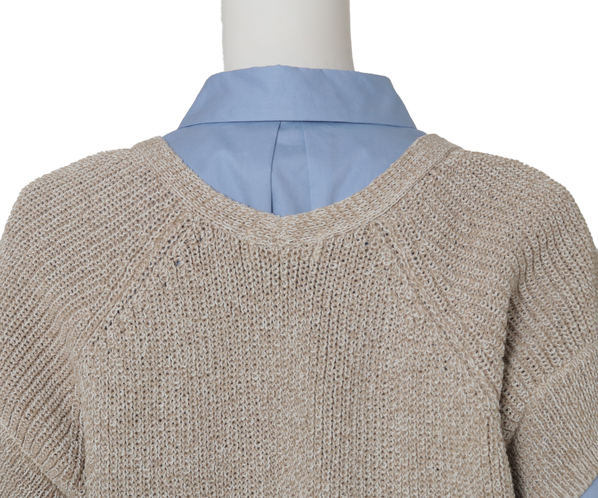 和紙ミックスニットカーディガン 詳細画像 モカ 6