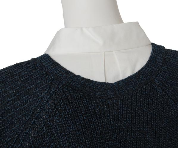 和紙ミックスニットカーディガン 詳細画像 ネイビー 6