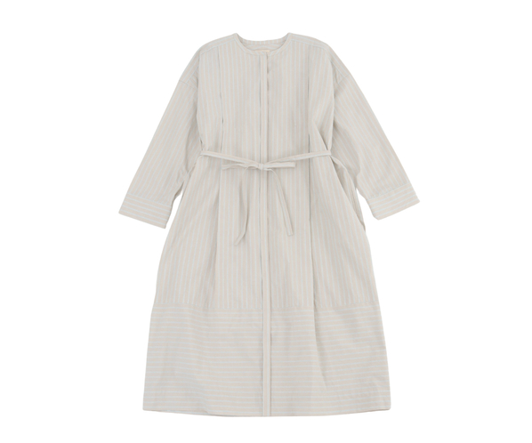 コットンストライプワンピース