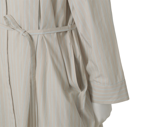 コットンストライプワンピース 詳細画像 ベージュ 7