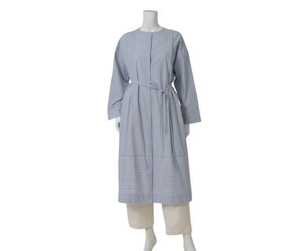 コットンストライプワンピース 詳細画像 ブルー 12