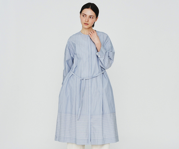 コットンストライプワンピース 詳細画像 ブルー 21