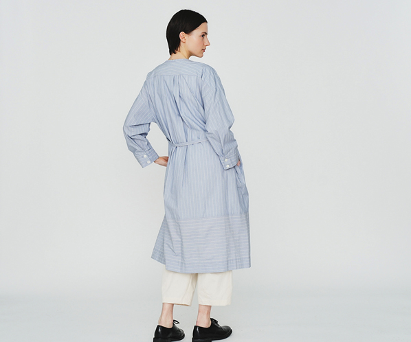 コットンストライプワンピース 詳細画像 ブルー 22