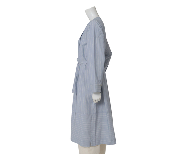 コットンストライプワンピース 詳細画像 ブルー 3