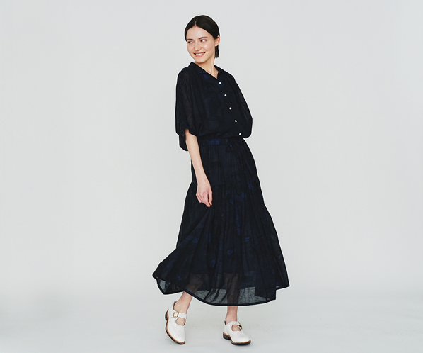 ドルマンスリーブシャツ（ぼかし染） 詳細画像 ダークネイビー 21