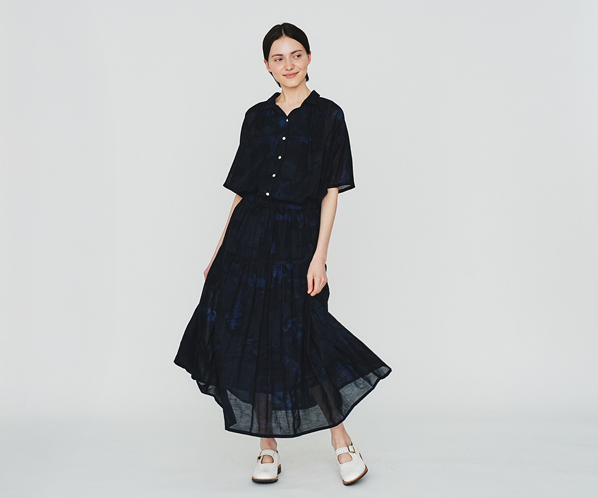 ドルマンスリーブシャツ（ぼかし染） 詳細画像 ダークネイビー 22