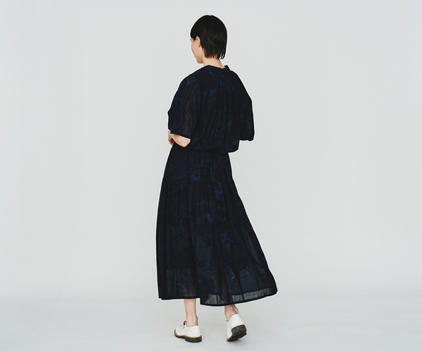 ドルマンスリーブシャツ（ぼかし染） 詳細画像 ダークネイビー 24