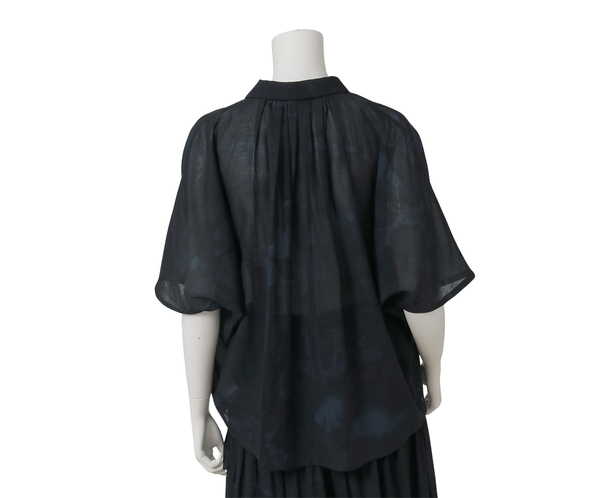 ドルマンスリーブシャツ（ぼかし染） 詳細画像 ダークネイビー 4