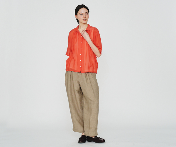 ドルマンスリーブシャツ（無地染） 詳細画像 レッド 21