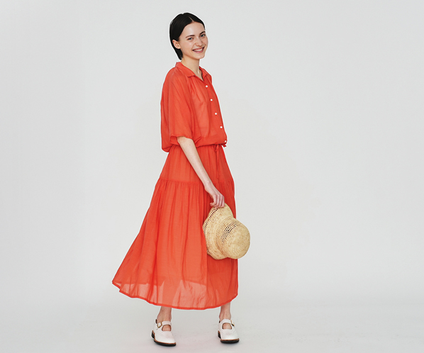 ドルマンスリーブシャツ（無地染） 詳細画像 レッド 25