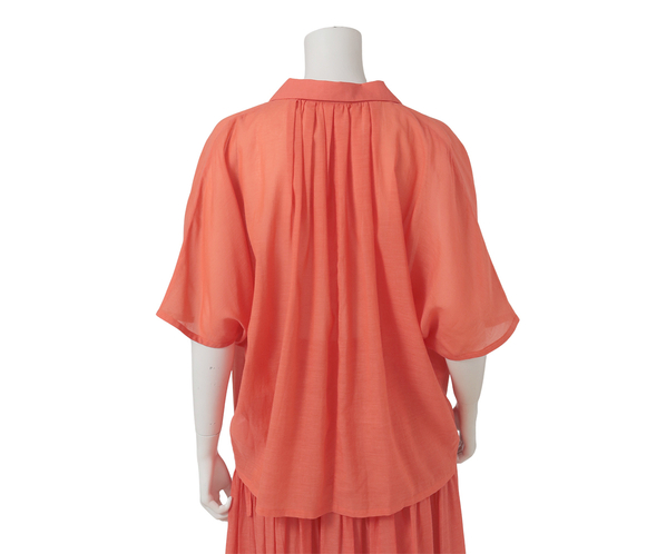 ドルマンスリーブシャツ（無地染） 詳細画像 レッド 4