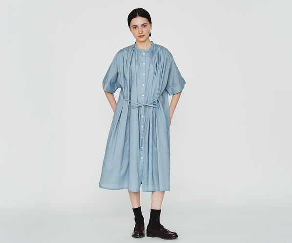 コットンローンワンピース 詳細画像 サックス 21