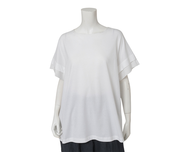 TEXミックスチュニックカットソー 詳細画像 シロ 2