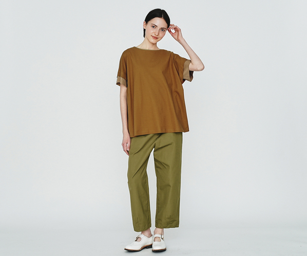 TEXミックスチュニックカットソー 詳細画像 キャメル 21