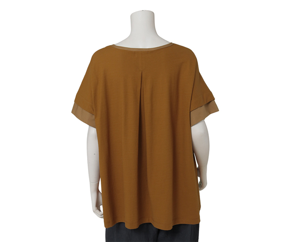 TEXミックスチュニックカットソー 詳細画像 キャメル 4