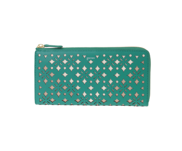 クアドリフォリオ 長財布 詳細画像 エメラルド 2