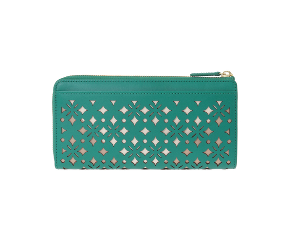 クアドリフォリオ 長財布 詳細画像 エメラルド 4