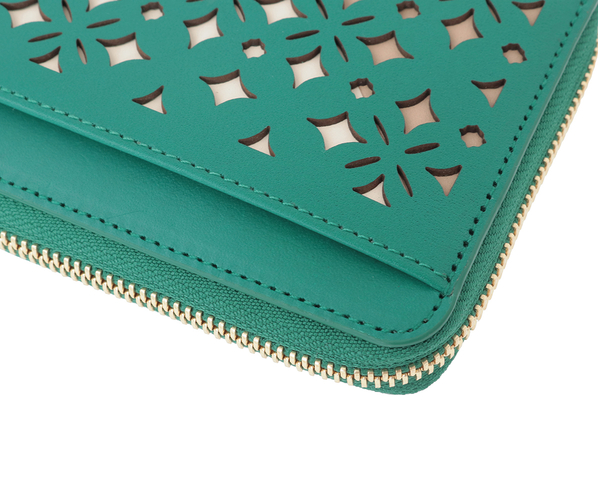 クアドリフォリオ 長財布 詳細画像 エメラルド 6