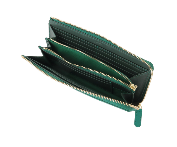 クアドリフォリオ 長財布 詳細画像 エメラルド 9