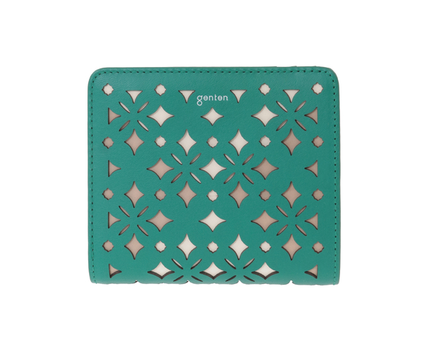クアドリフォリオ 2つ折り財布 詳細画像 エメラルド 2