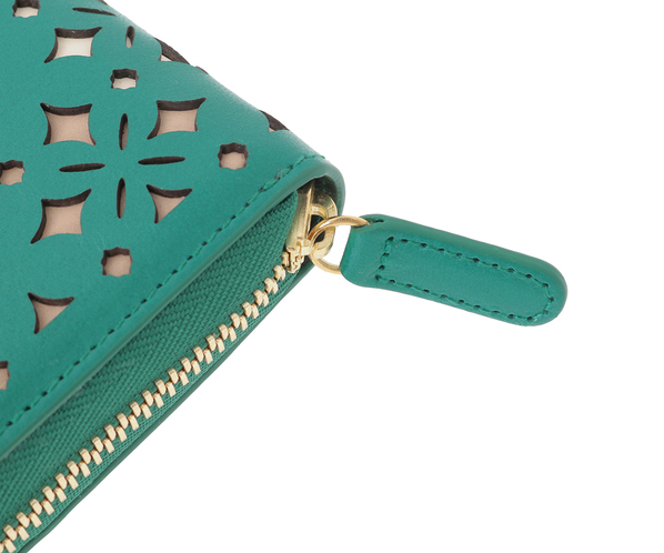 クアドリフォリオ ミニ財布 詳細画像 エメラルド 6