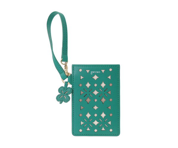 クアドリフォリオ パスケース 詳細画像 エメラルド 2