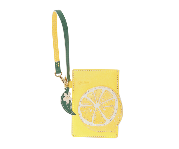 フルーツマーケット はみ出しパスケース 詳細画像 キイロ 2