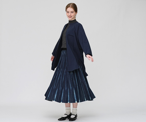デニムプリーツ スカート｜商品一覧 | 革財布、バッグのgenten