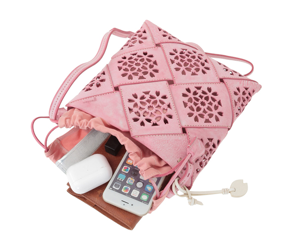 フラッターバスケット ショルダーバッグ 詳細画像 サクラピンク 13