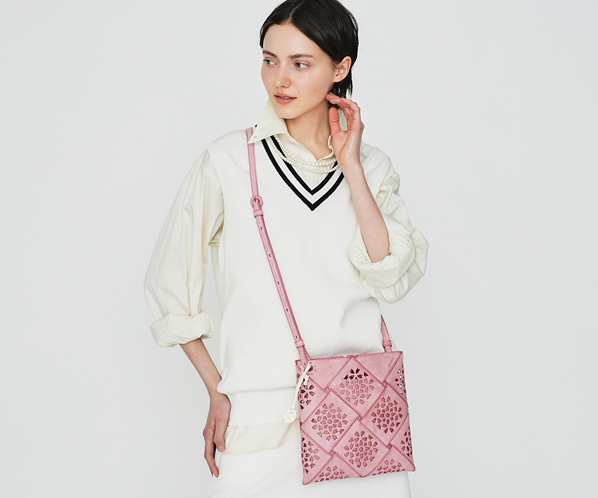 フラッターバスケット ショルダーバッグ 詳細画像 サクラピンク 20