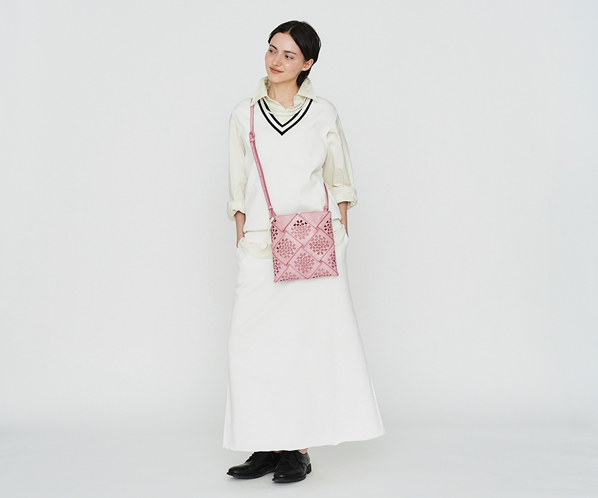 フラッターバスケット ショルダーバッグ 詳細画像 サクラピンク 22