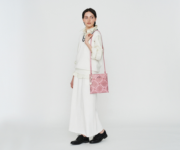 フラッターバスケット ショルダーバッグ 詳細画像 サクラピンク 23