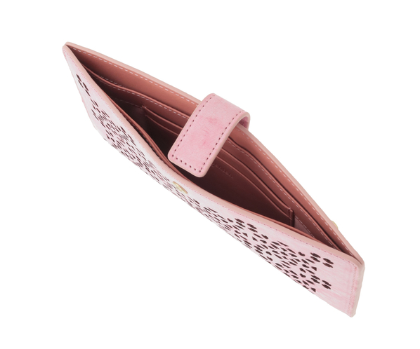 【新色】フラッターカットワーク 長財布 詳細画像 サクラピンク 8