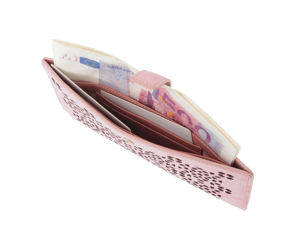 【新色】フラッターカットワーク 長財布 詳細画像 サクラピンク 9