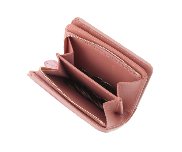 【新色】フラッターカットワーク 二つ折り財布 詳細画像 サクラピンク 12