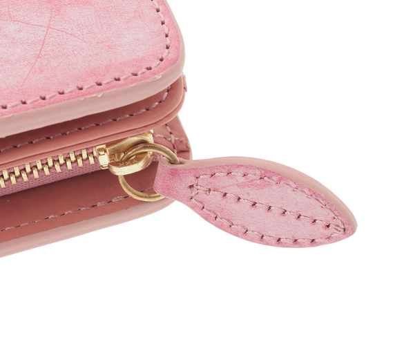 【新色】フラッターカットワーク 二つ折り財布 詳細画像 サクラピンク 6