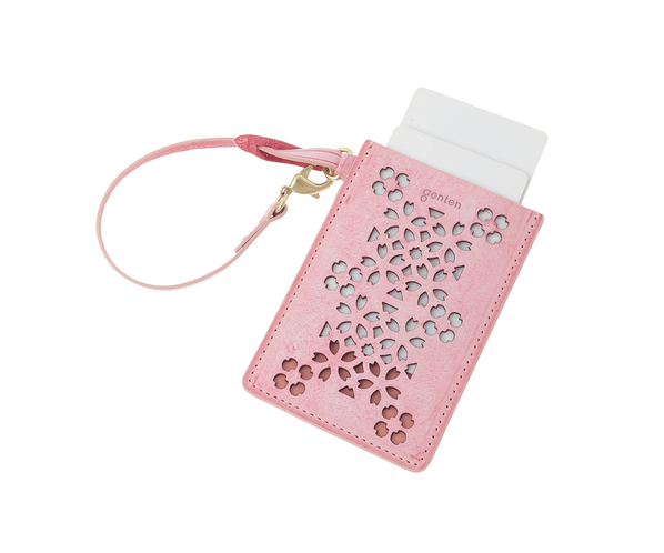 【新色】フラッターカットワーク パスケース 詳細画像 サクラピンク 9