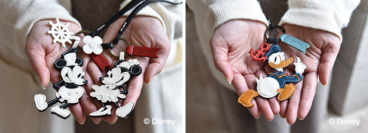 Disneyキャラクターの 「ワクワクチャーム」｜革財布、バッグのgenten
